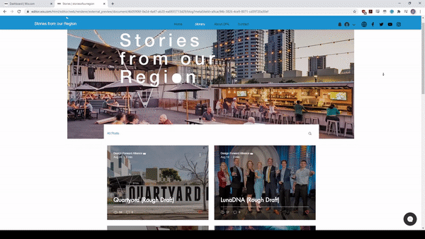 The stories featured on DFA's website